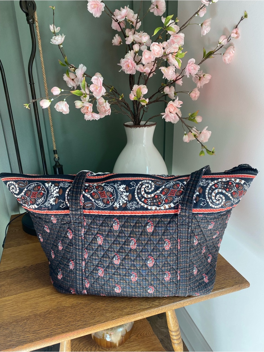 Vera Bradley Quilted Weekender Tote Bag